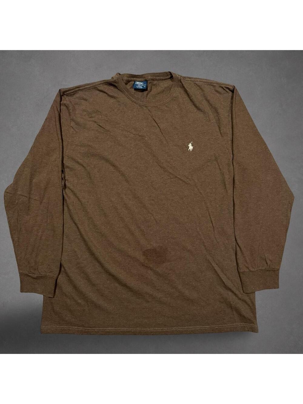 Vintage Polo Ralph Lauren Brown Long Sleeve Shirt Large
